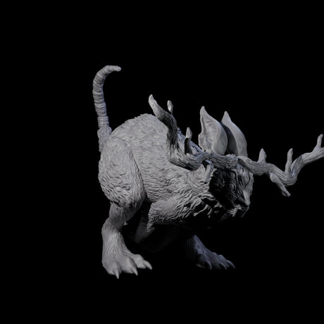 Four Bounding Jackalopes Miniature for Dungeons and Dragons, Pathfinder or other TTRPGs