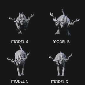 Four Bounding Jackalopes Miniature for Dungeons and Dragons, Pathfinder or other TTRPGs