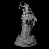 Four Bucking Purple Worm Riders Miniature for Dungeons and Dragons, Pathfinder or other TTRPGs