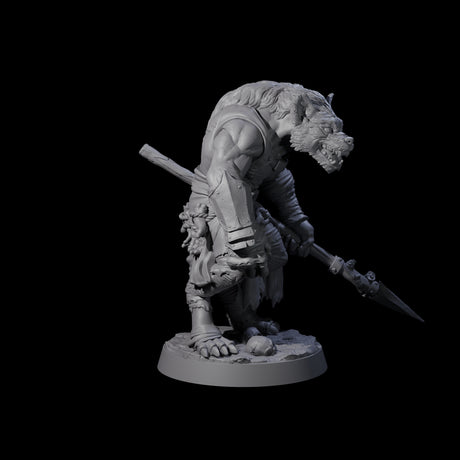 Four Cackling Gnolls Miniature for Dungeons and Dragons, Pathfinder or other TTRPGs