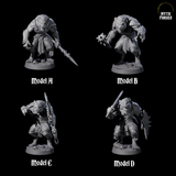 Four Cackling Gnolls Miniature for Dungeons and Dragons, Pathfinder or other TTRPGs