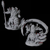Four Casting Geomancers Miniature for Dungeons and Dragons, Pathfinder or other TTRPGs