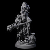 Four Casting Spore Priests Miniature for Dungeons and Dragons, Pathfinder or other TTRPGs