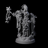 Four Casting Spore Priests Miniature for Dungeons and Dragons, Pathfinder or other TTRPGs
