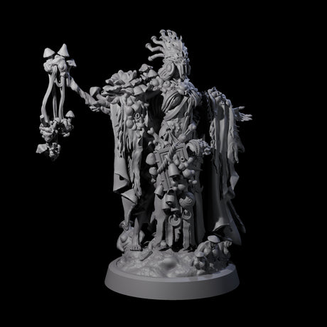 Four Casting Spore Priests Miniature for Dungeons and Dragons, Pathfinder or other TTRPGs
