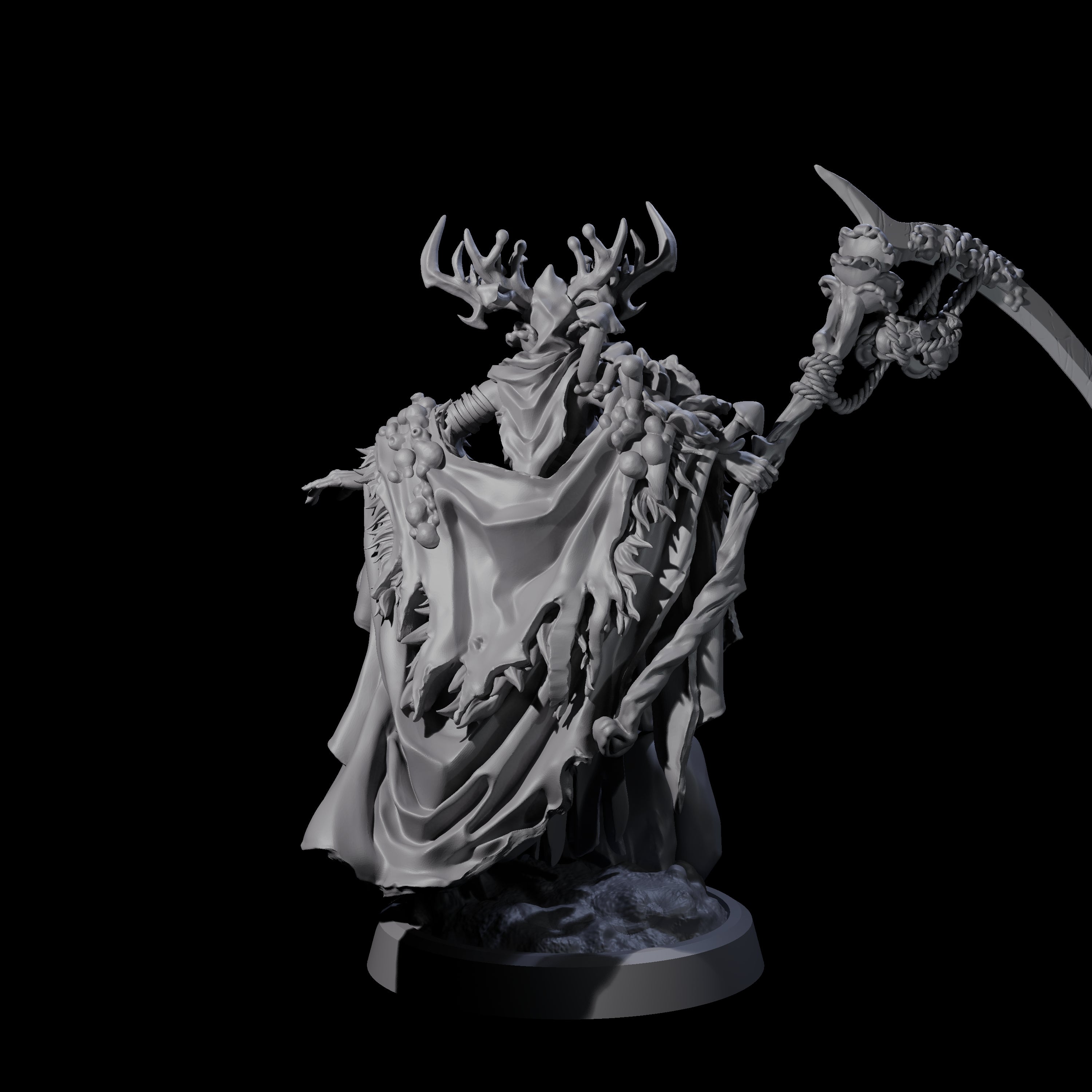 Four Casting Spore Priests Miniature for Dungeons and Dragons, Pathfinder or other TTRPGs