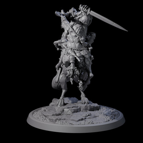 Four Centaur Elf Teamups Miniature for Dungeons and Dragons, Pathfinder or other TTRPGs