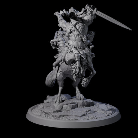 Four Centaur Elf Teamups Miniature for Dungeons and Dragons, Pathfinder or other TTRPGs
