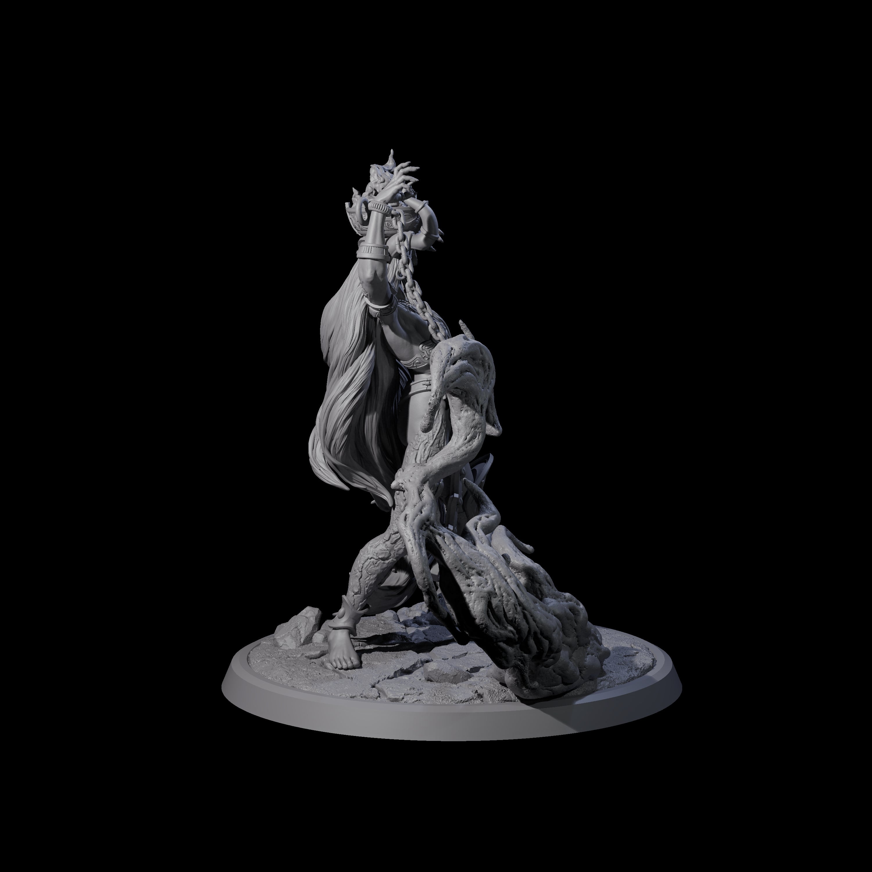 Four Chainbound Kyton Priestesses Miniature for Dungeons and Dragons, Pathfinder or other TTRPGs