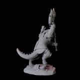 Four Charging Crocodile Lizardfolk Soldiers Miniature for Dungeons and Dragons, Pathfinder or other TTRPGs