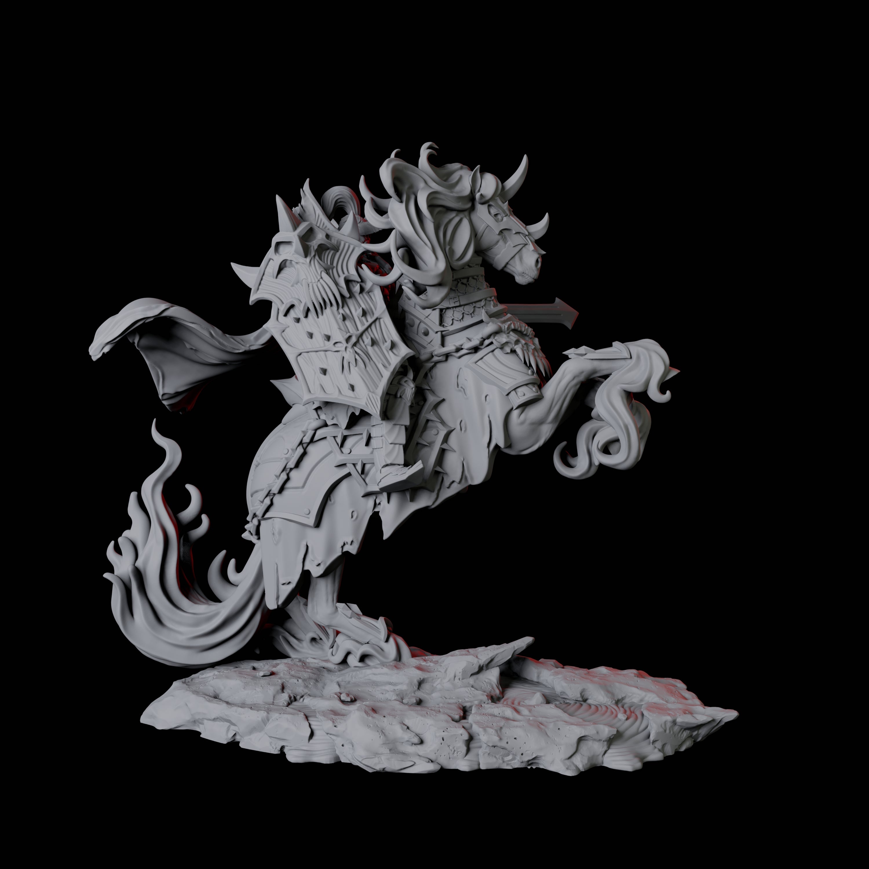 Four Charging Hellknights Miniature for Dungeons and Dragons, Pathfinder or other TTRPGs