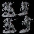 Four Charging Hellknights Miniature for Dungeons and Dragons, Pathfinder or other TTRPGs