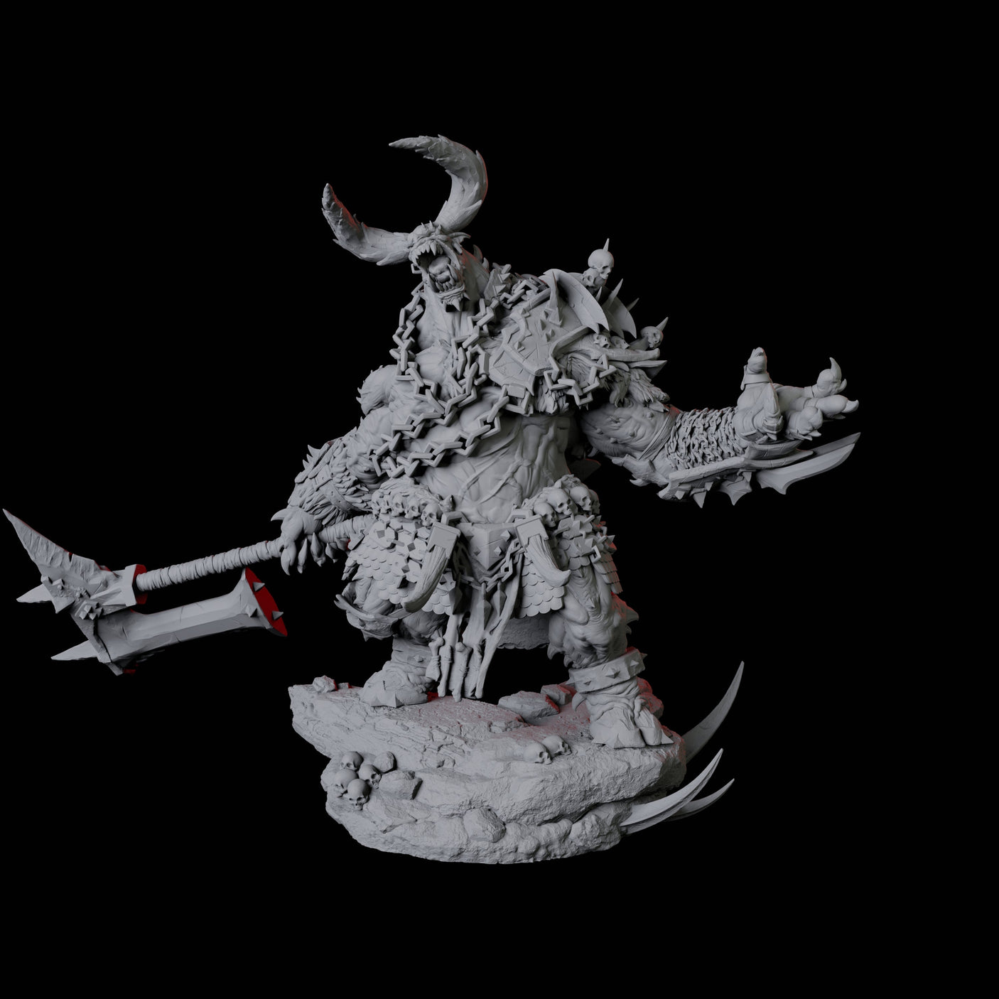 Four Charging Slaver Demons Miniature for Dungeons and Dragons, Pathfinder or other TTRPGs