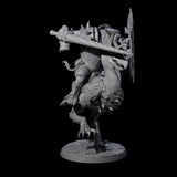 Four Charging Troll Riders on Axe Beaks Miniature for Dungeons and Dragons, Pathfinder or other TTRPGs