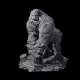 Four Chest Thumping Barlguras Miniature for Dungeons and Dragons, Pathfinder or other TTRPGs