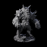 Four Chest Thumping Barlguras Miniature for Dungeons and Dragons, Pathfinder or other TTRPGs