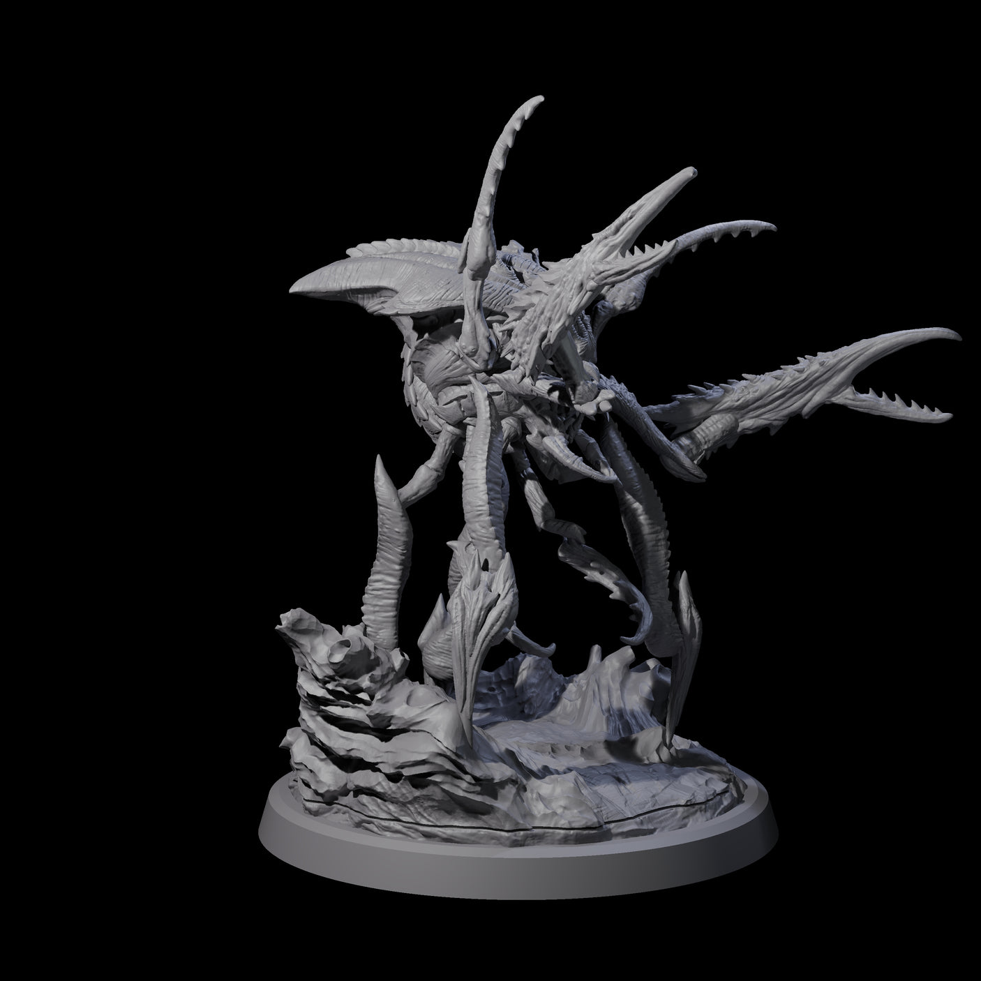 Four Chitinous Kruthiks Miniature for Dungeons and Dragons, Pathfinder or other TTRPGs