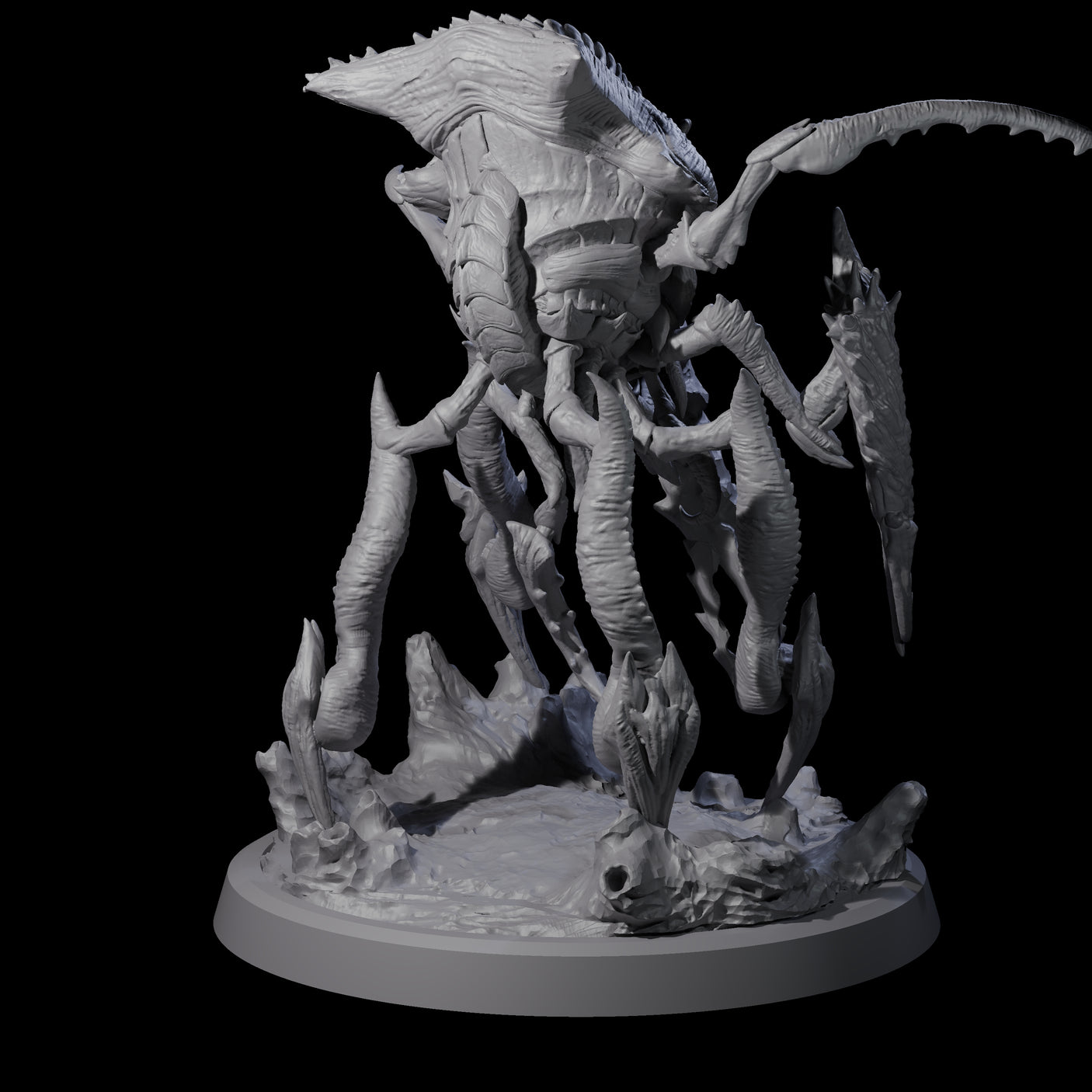 Four Chitinous Kruthiks Miniature for Dungeons and Dragons, Pathfinder or other TTRPGs