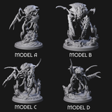 Four Chitinous Kruthiks Miniature for Dungeons and Dragons, Pathfinder or other TTRPGs