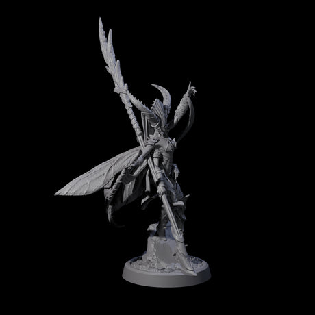 Four Chitinous Psionic Seers Miniature for Dungeons and Dragons, Pathfinder or other TTRPGs