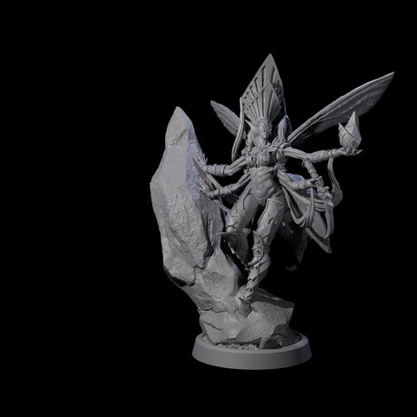 Four Chitinous Psionic Seers Miniature for Dungeons and Dragons, Pathfinder or other TTRPGs