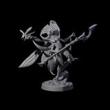Four Chitinous Psionic Seers Miniature for Dungeons and Dragons, Pathfinder or other TTRPGs