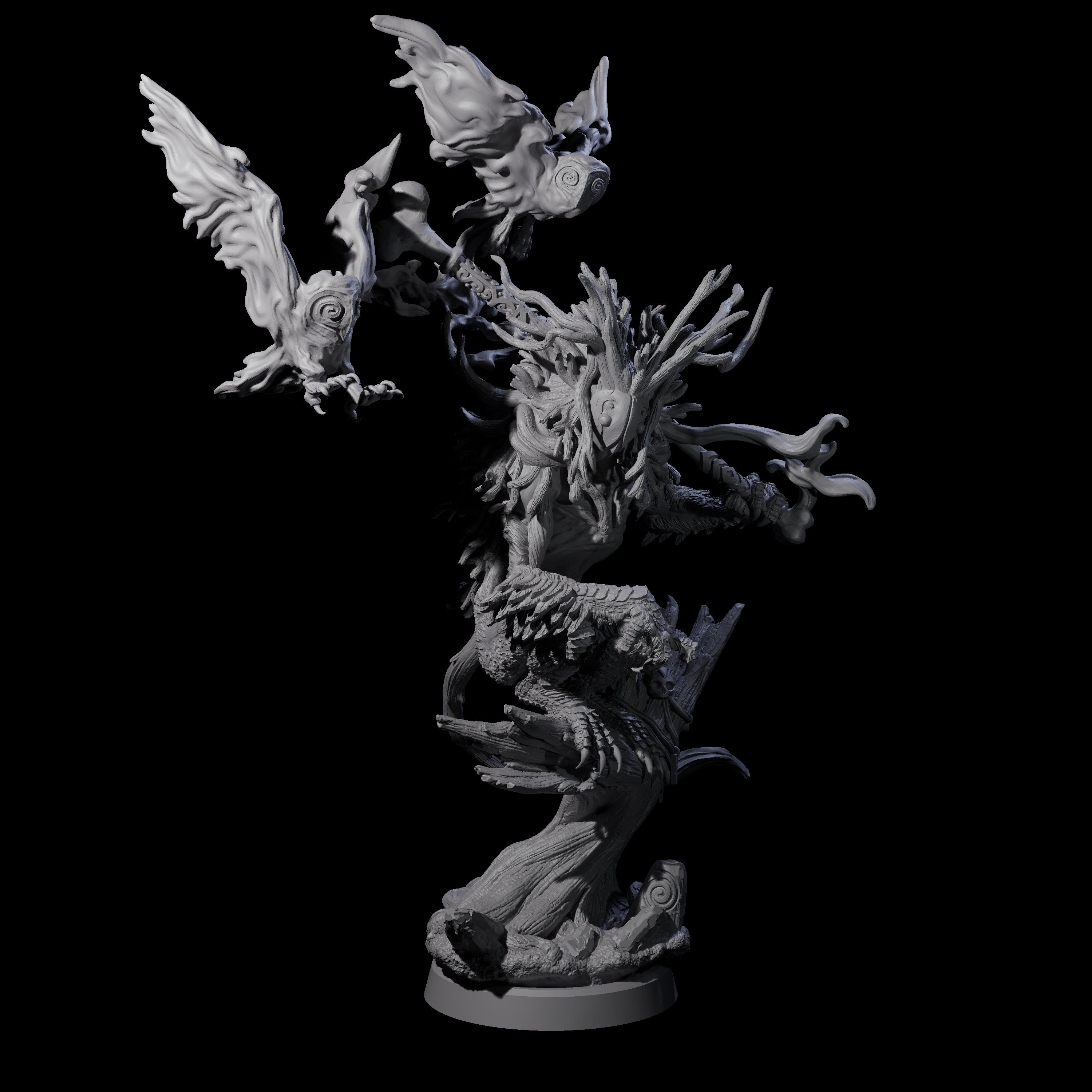 Four Clawed Forest Guardians Miniature for Dungeons and Dragons, Pathfinder or other TTRPGs