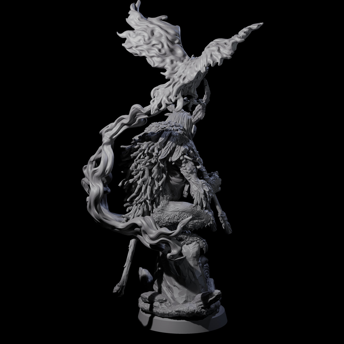 Four Clawed Forest Guardians Miniature for Dungeons and Dragons, Pathfinder or other TTRPGs