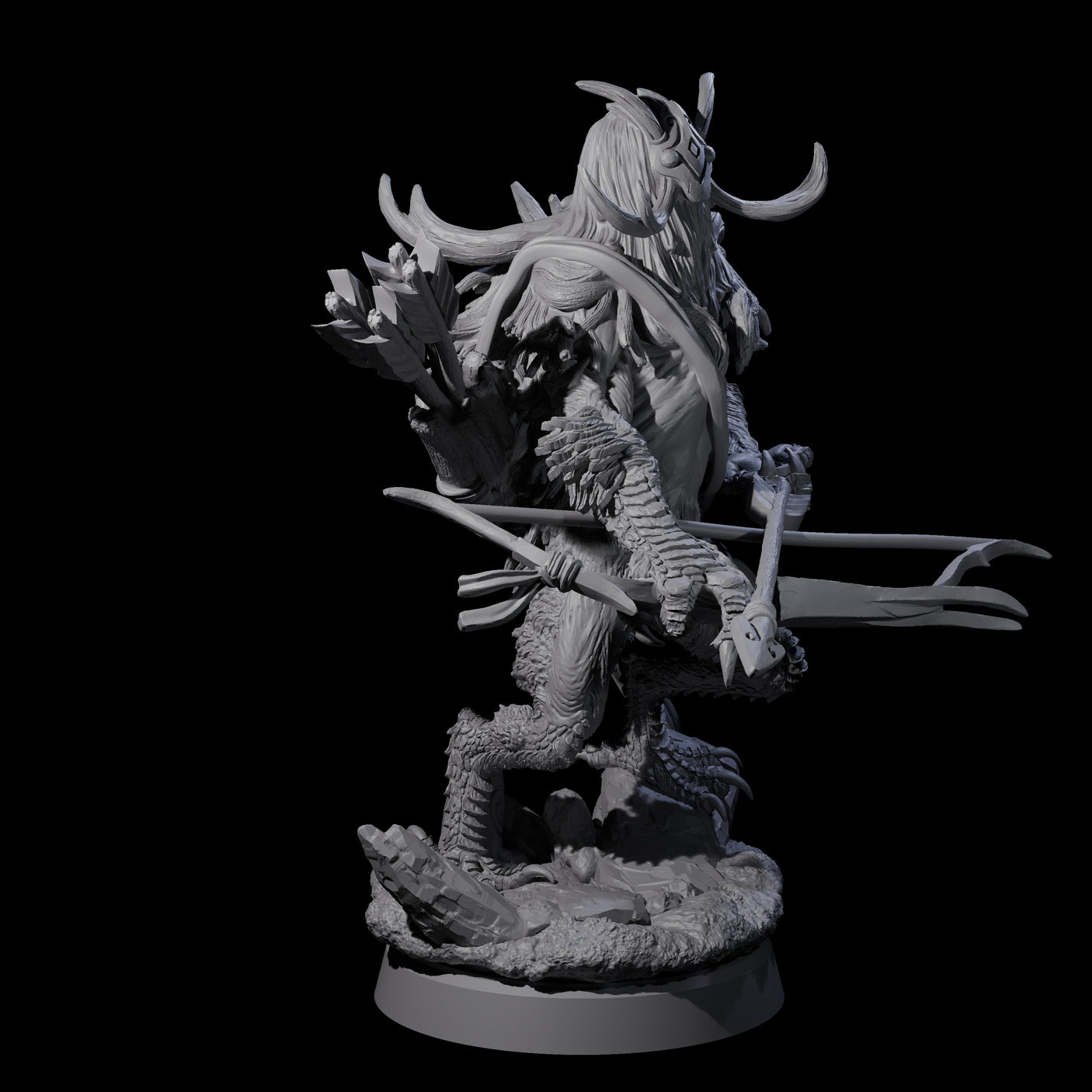 Four Clawed Forest Guardians Miniature for Dungeons and Dragons, Pathfinder or other TTRPGs