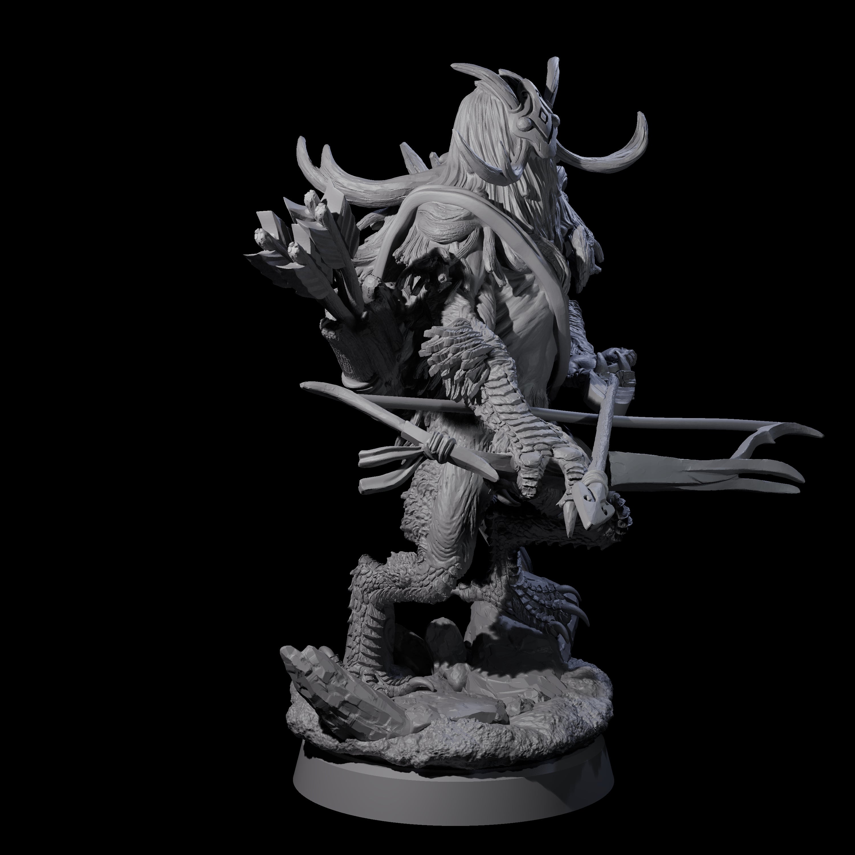 Four Clawed Forest Guardians Miniature for Dungeons and Dragons, Pathfinder or other TTRPGs