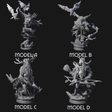 Four Clawed Forest Guardians Miniature for Dungeons and Dragons, Pathfinder or other TTRPGs