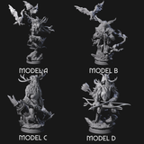Four Clawed Forest Guardians Miniature for Dungeons and Dragons, Pathfinder or other TTRPGs