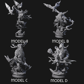 Four Clawed Forest Guardians Miniature for Dungeons and Dragons, Pathfinder or other TTRPGs