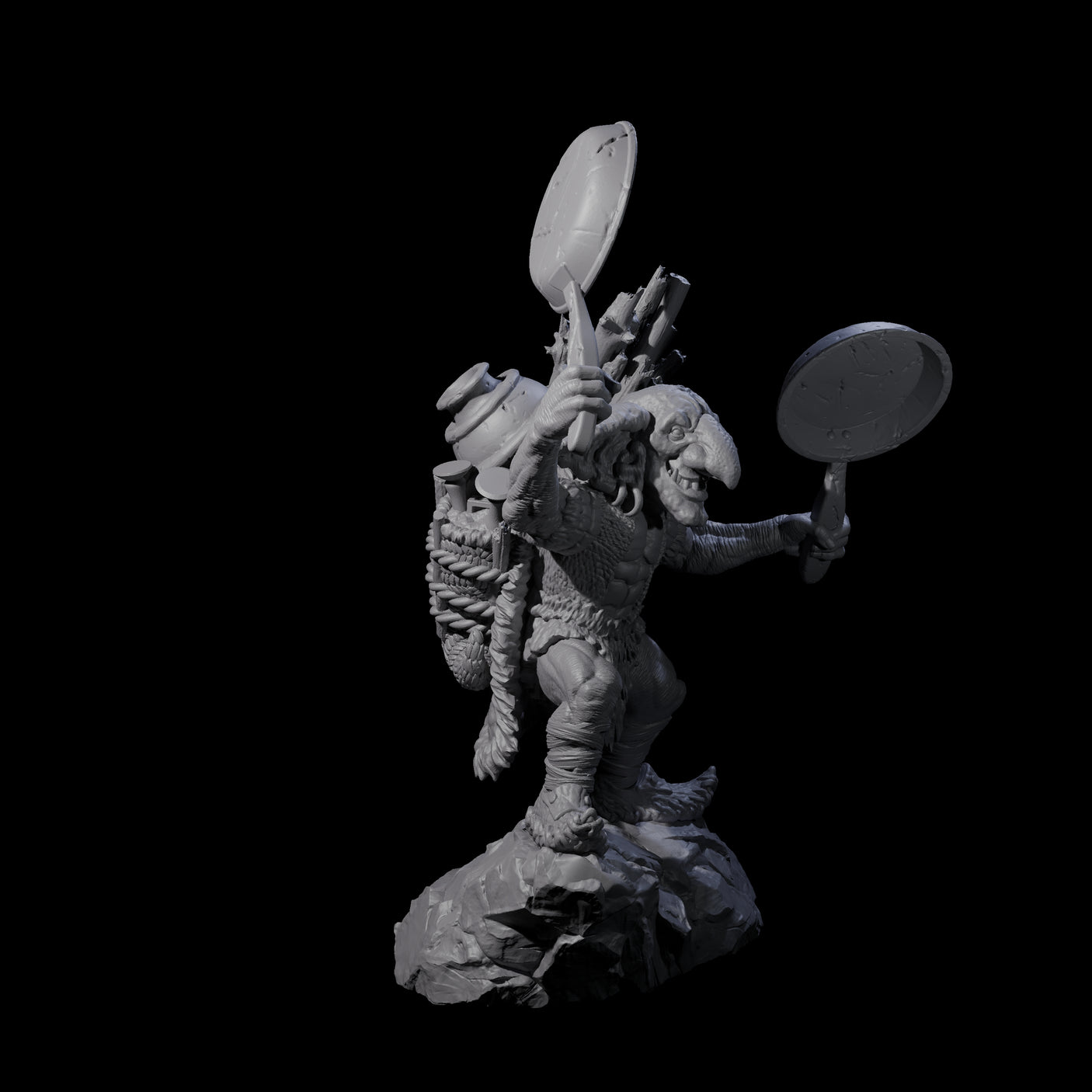 Four Confident Camping Goblins Miniature for Dungeons and Dragons, Pathfinder or other TTRPGs