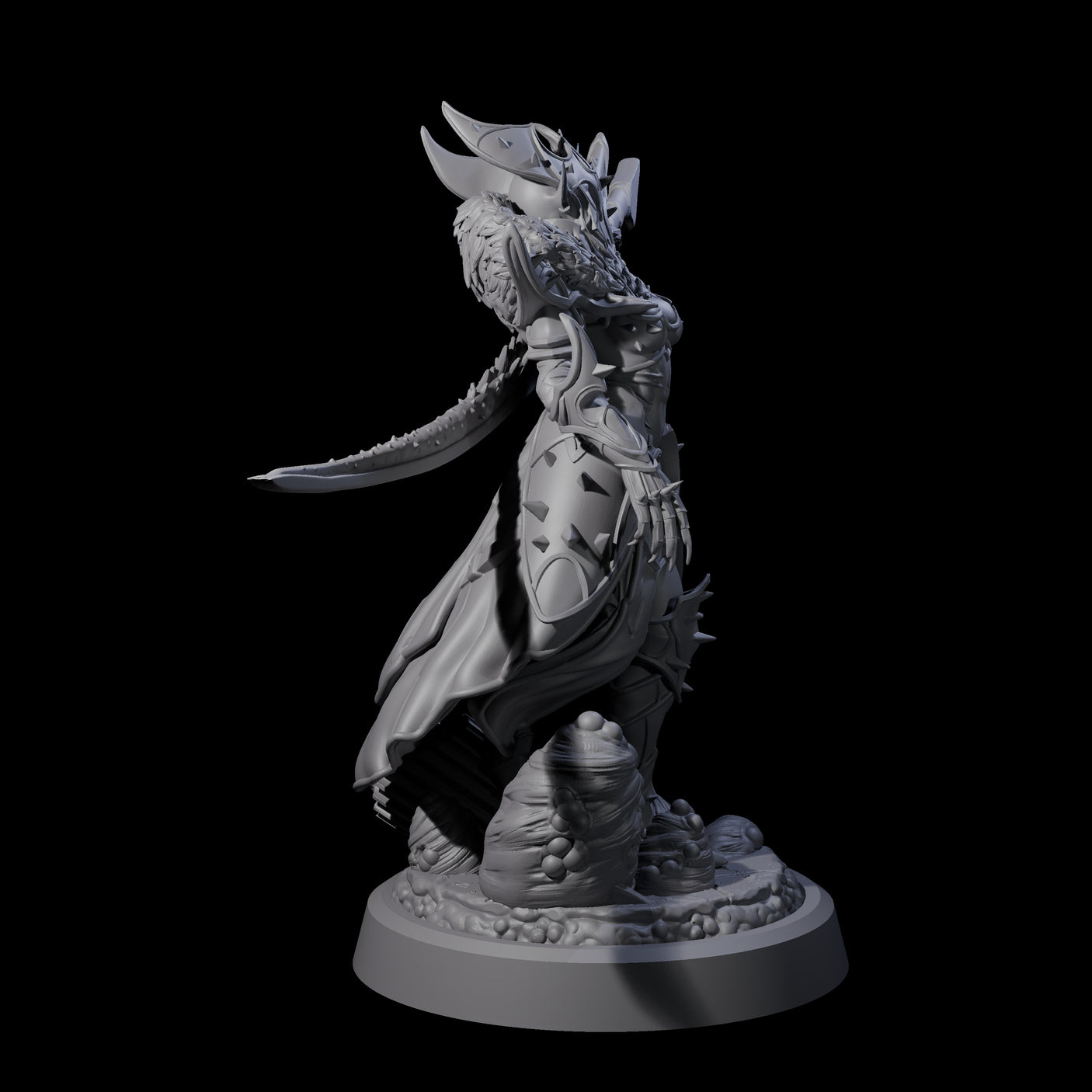 Four Corrupted Hive Protectors Miniature for Dungeons and Dragons, Pathfinder or other TTRPGs