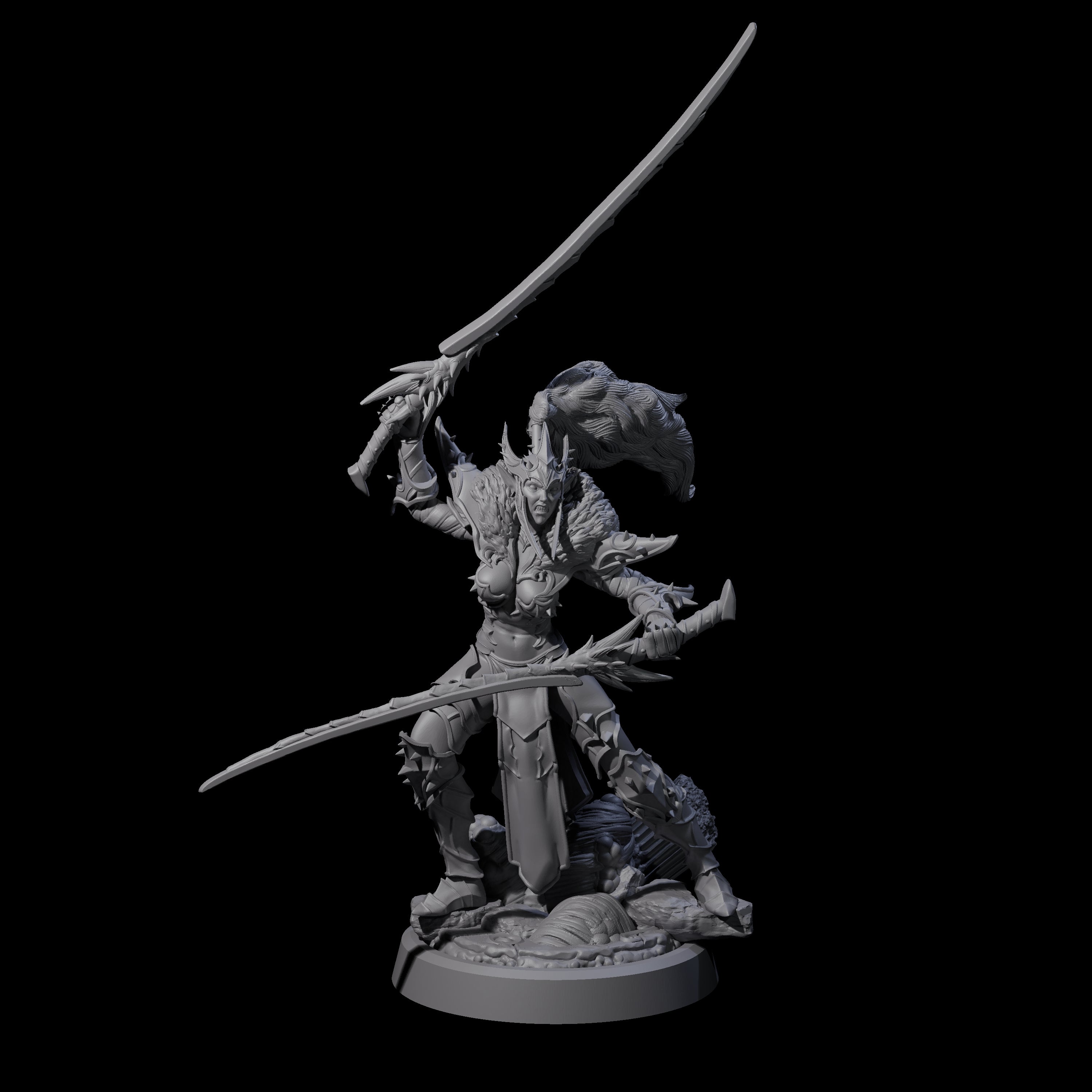 Four Corrupted Hive Protectors Miniature for Dungeons and Dragons, Pathfinder or other TTRPGs