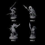 Four Corrupted Hive Protectors Miniature for Dungeons and Dragons, Pathfinder or other TTRPGs