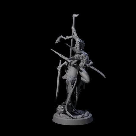 Four Corrupted Mariliths Miniature for Dungeons and Dragons, Pathfinder or other TTRPGs