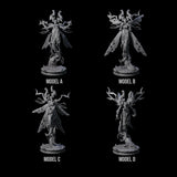Four Corrupted Underdark Dryads Miniature for Dungeons and Dragons, Pathfinder or other TTRPGs