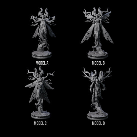 Four Corrupted Underdark Dryads Miniature for Dungeons and Dragons, Pathfinder or other TTRPGs