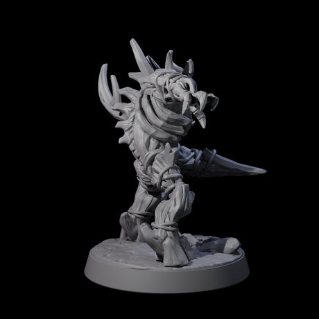 Four Corrupted Wood Woads Miniature for Dungeons and Dragons, Pathfinder or other TTRPGs