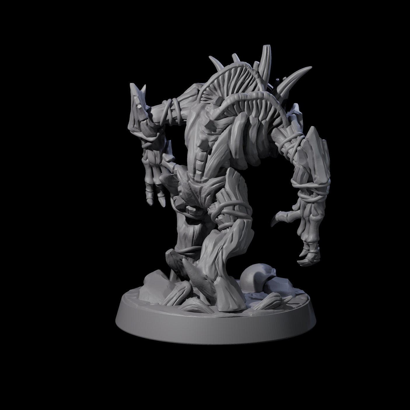 Four Corrupted Wood Woads Miniature for Dungeons and Dragons, Pathfinder or other TTRPGs