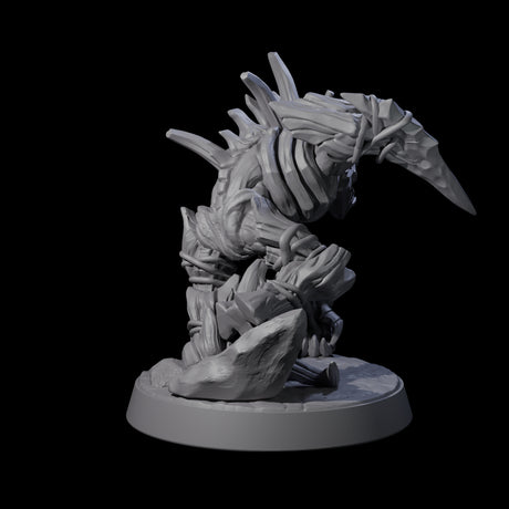Four Corrupted Wood Woads Miniature for Dungeons and Dragons, Pathfinder or other TTRPGs