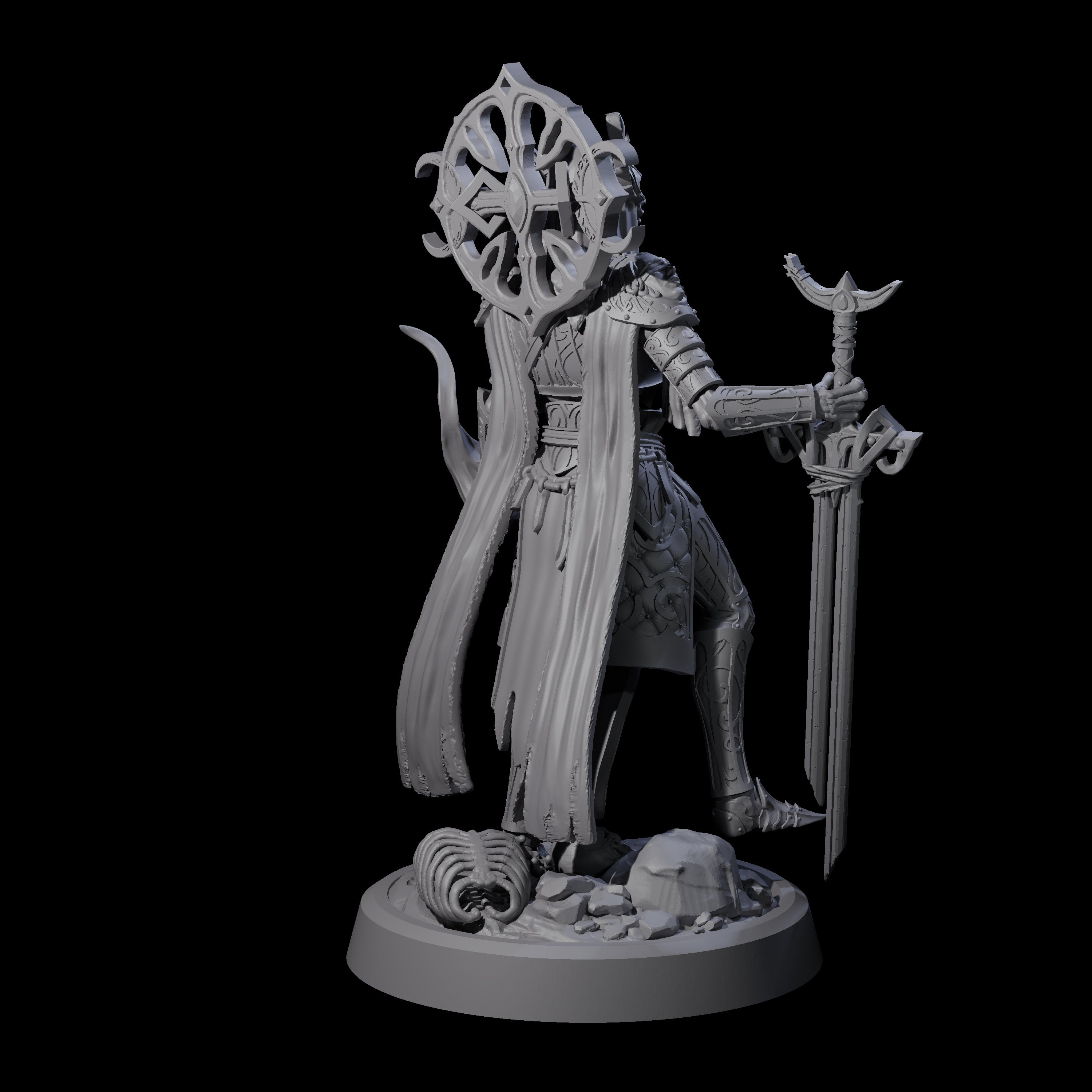 Four Creaking Tomb Lichs Miniature for Dungeons and Dragons, Pathfinder or other TTRPGs