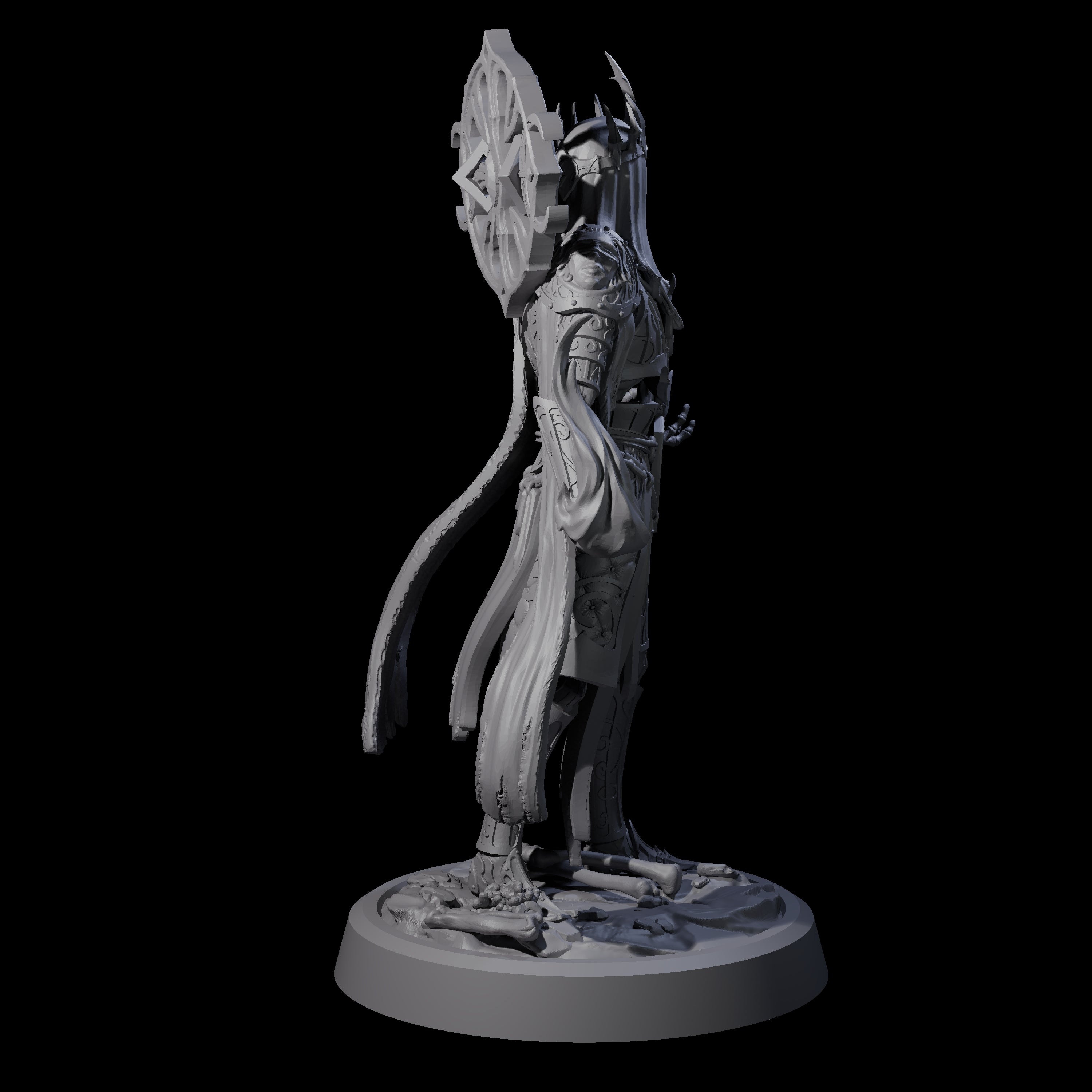 Four Creaking Tomb Lichs Miniature for Dungeons and Dragons, Pathfinder or other TTRPGs