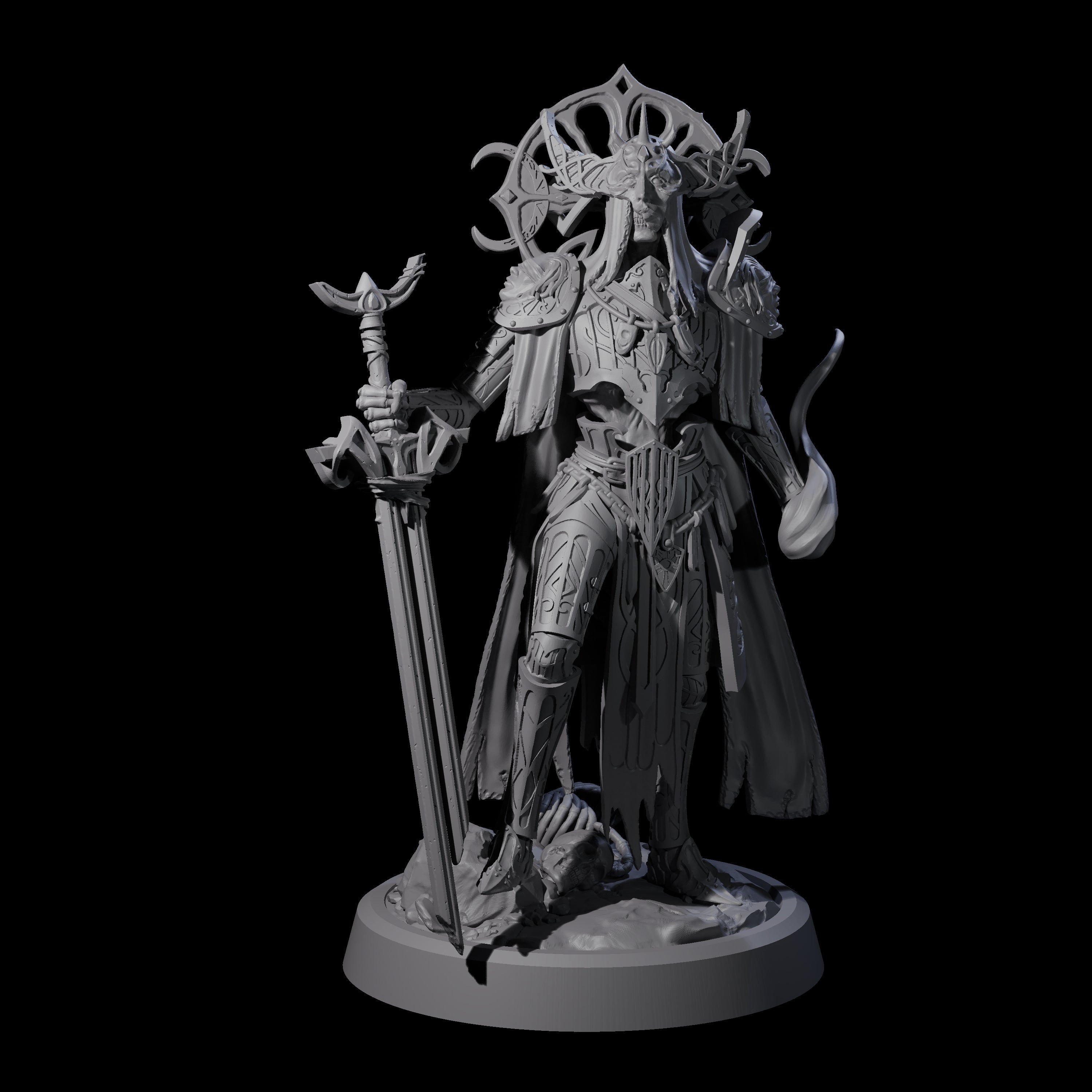 Four Creaking Tomb Lichs Miniature for Dungeons and Dragons, Pathfinder or other TTRPGs