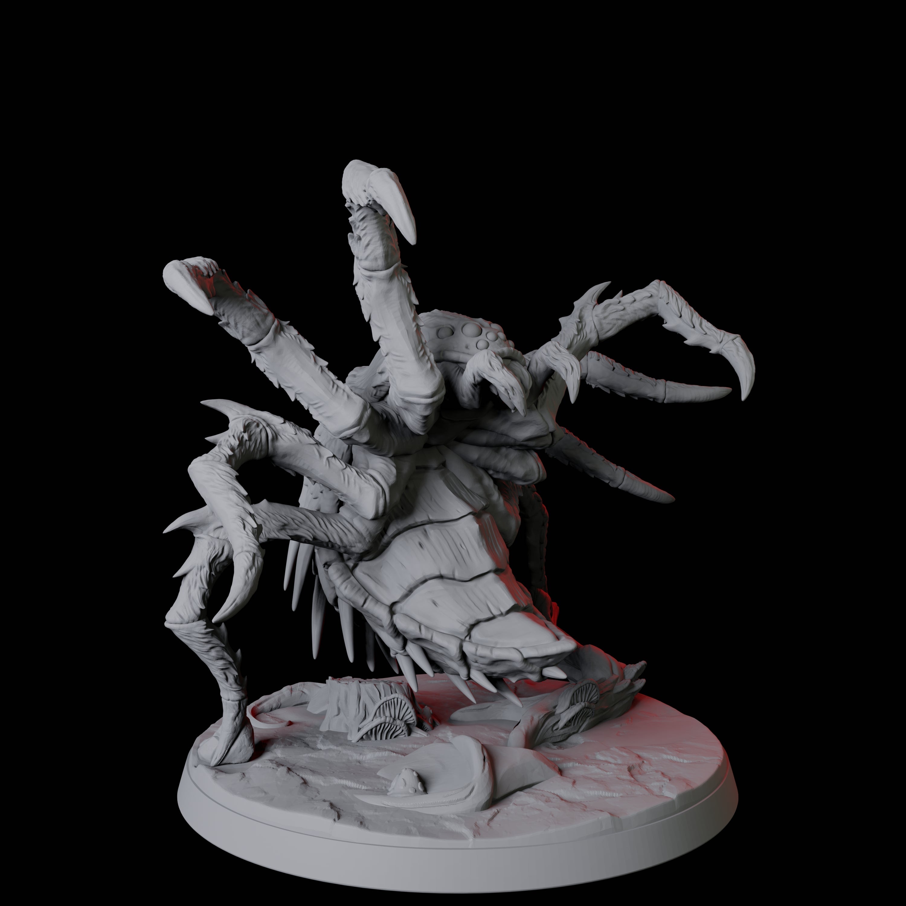Four Creeping Giant Spiders Miniature for Dungeons and Dragons, Pathfinder or other TTRPGs