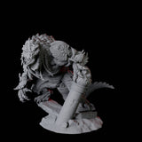 Four Crocodile Lizardfolk Warriors Miniature for Dungeons and Dragons, Pathfinder or other TTRPGs