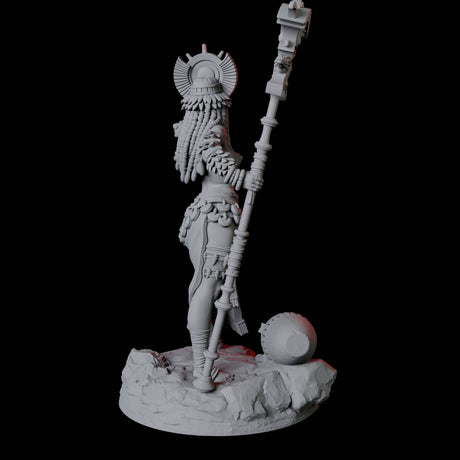 Four Crocodile Priestesses Miniature for Dungeons and Dragons, Pathfinder or other TTRPGs