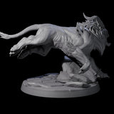 Four Crouching Sphinx Spawn Miniature for Dungeons and Dragons, Pathfinder or other TTRPGs